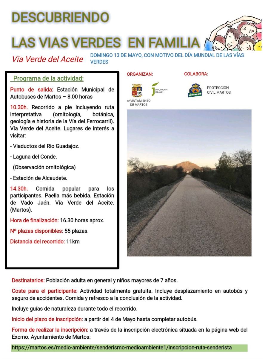 Vía Verde del Aceite (Jaén). 13 de mayo.
