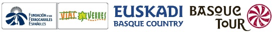 Logos FFE y Vas Verdes junto al de Basquetour y Euskadi