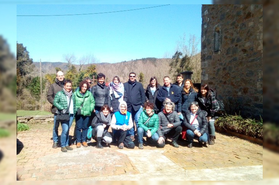 Los gestores de la Va Verde del Ferrocarril Vasco - Navarro visitan las Vas Verdes de Girona