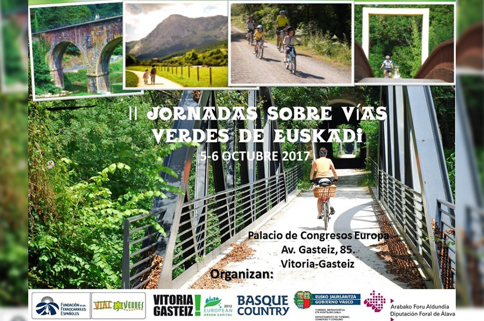 Vías Verdes de Euskadi a debate en Vitoria-Gasteiz los días 5 y 6 de octubre