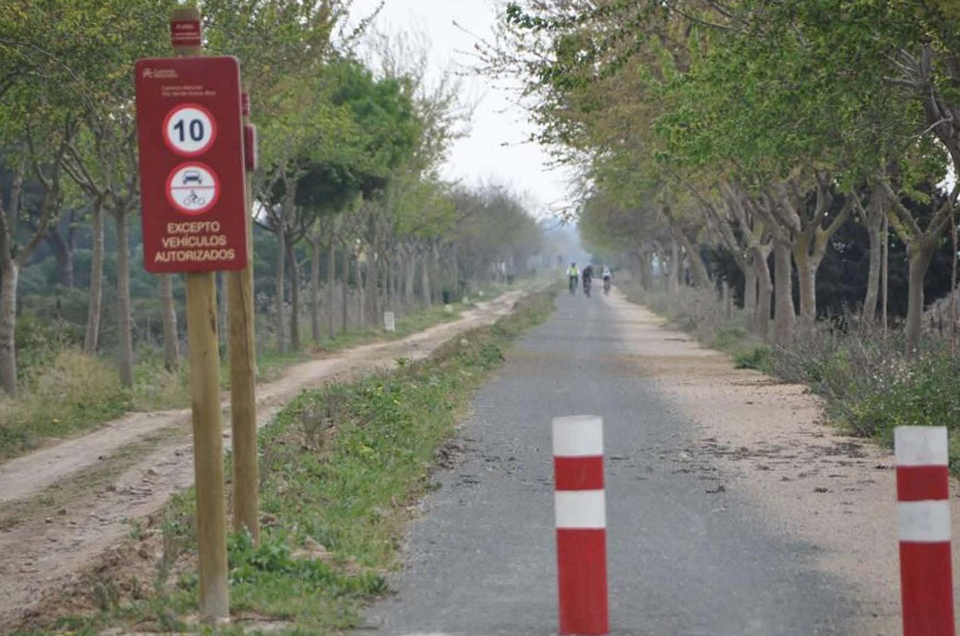 Inauguración del Camino Natural Vía Verde Entre Ríos en el municipio de Chipiona (Cádiz)