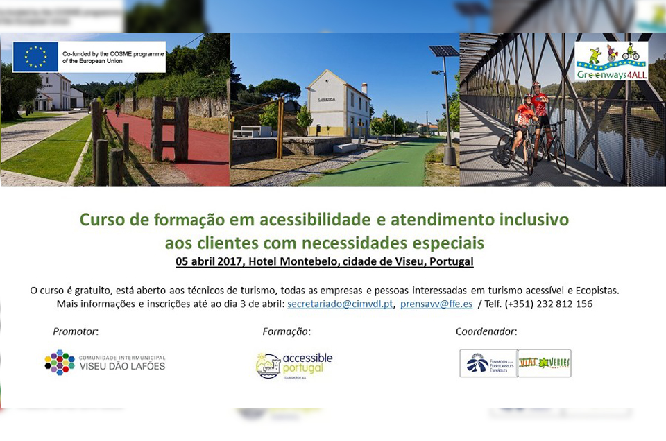 Formación a empresas en atención al cliente con necesidades diversas. 5 de abril 2017. Viseu (Portugal)