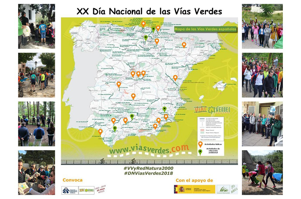 Más de 6.000 participantes en el XX Día Nacional de las Vías Verdes