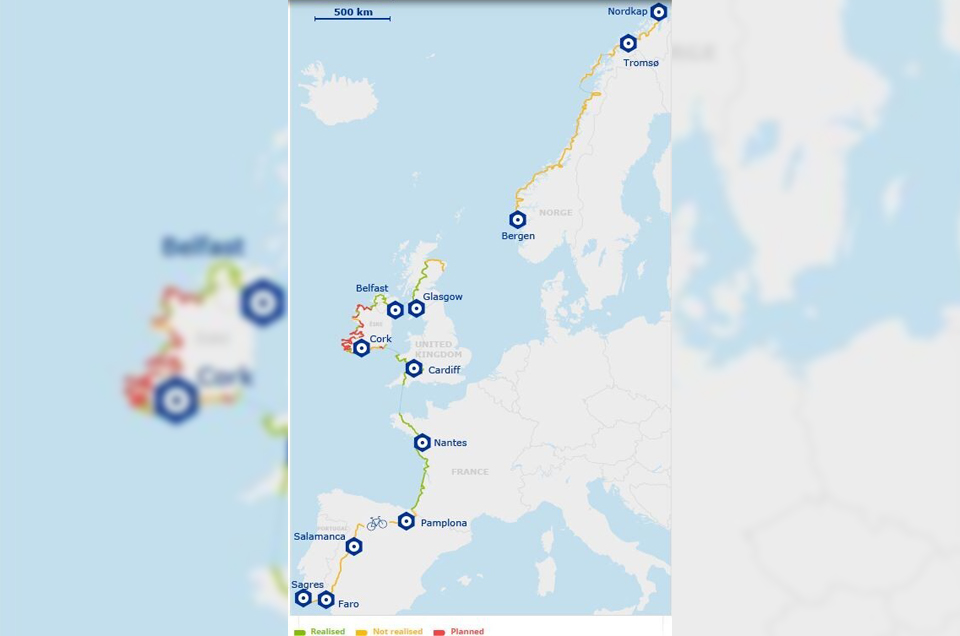 España entra en la ruta Eurovelo 1 a través de las Vías Verdes del Bidasoa y de Plazaola (Guipuzkoa y Navarra)