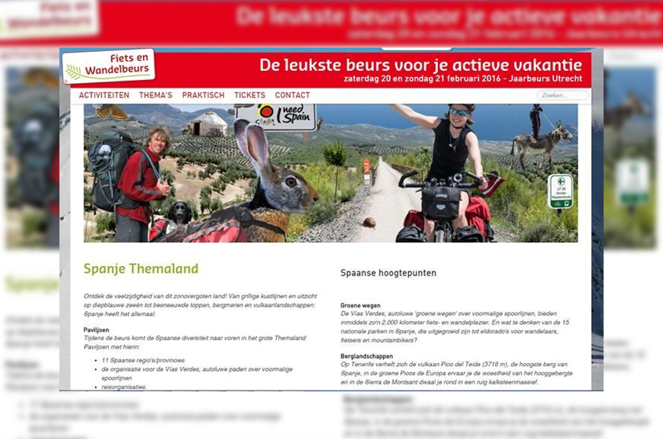 Las Vías Verdes estarán presentes en una de las principales ferias de turismo en bicicleta y senderismo de Europa