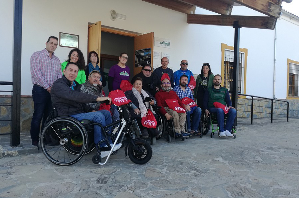 La Vía Verde de la Sierra y la Ecopista do Dao superan con nota la prueba de accesibilidad - Proyecto Greenways4ALL