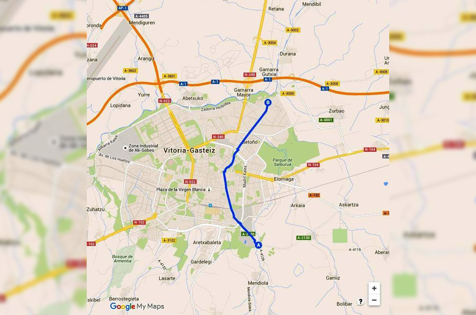 Nuevas actuaciones para la Vía Verde del Ferrocarril Vasco Navarro en Vitoria-Gasteiz