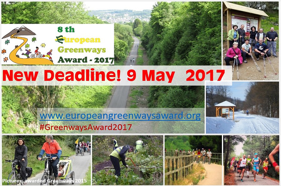 Ampliado el plazo del 8º Premio Europeo de Vías Verdes, 2017