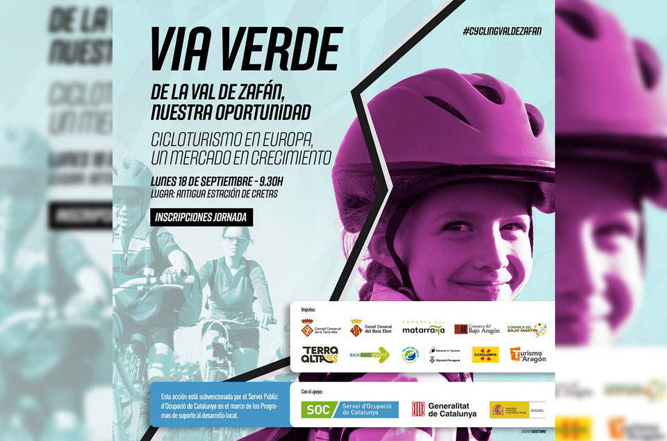 La Vía Verde de la Val de Zafán (Teruel-Tarragona) avanza hacia un itinerario conjunto de largo recorrido