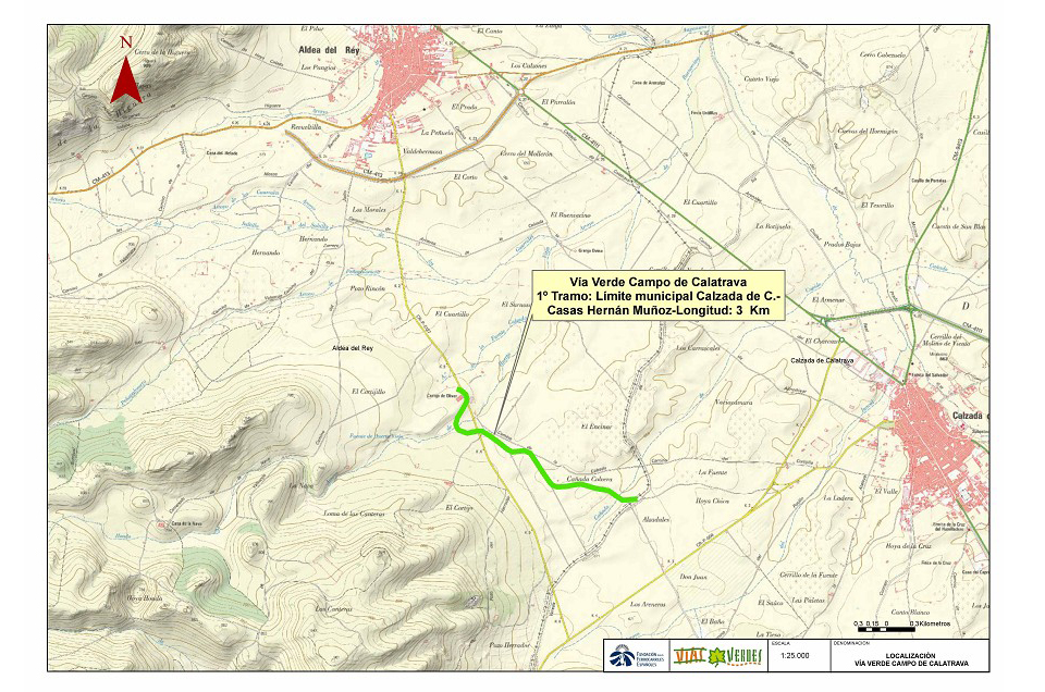 La Vía Verde del Campo de Calatrava da pasos hacia delante