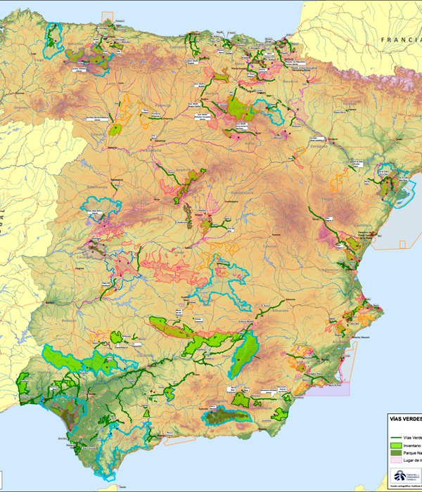 Mapa Vas Verdes y Red Natura 2000-2018