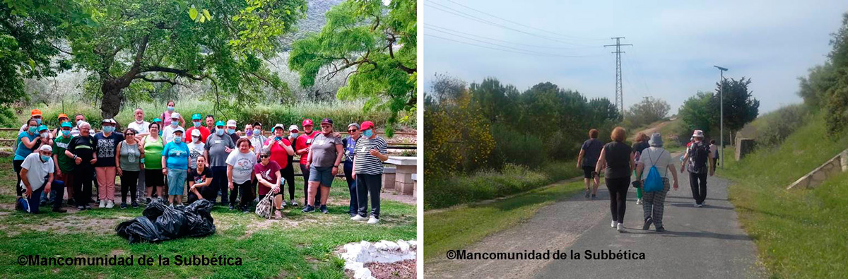 Senderismo y merienda para asociaciones de mujeres en la Va Verde del Aceite