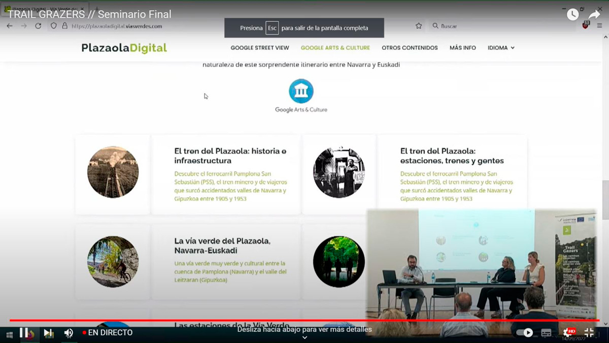 La Fundación de los Ferrocarriles Españoles participa en varios eventos de dos proyectos europeos sobre vías verdes