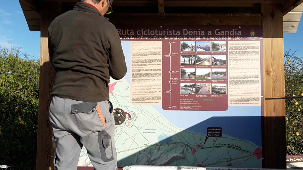 Mejoras en la señalización de dos Vías Verdes de la Comunidad Valenciana