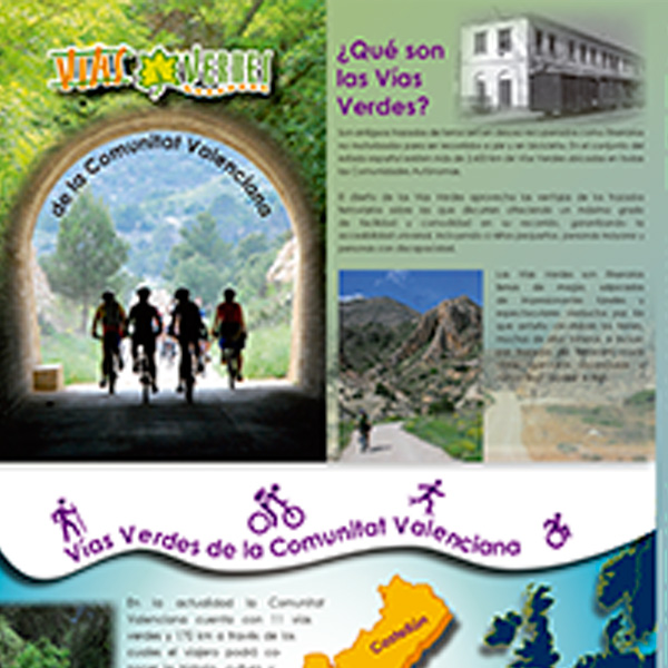 Folleto Vías Verdes de la Comunidad Valenciana