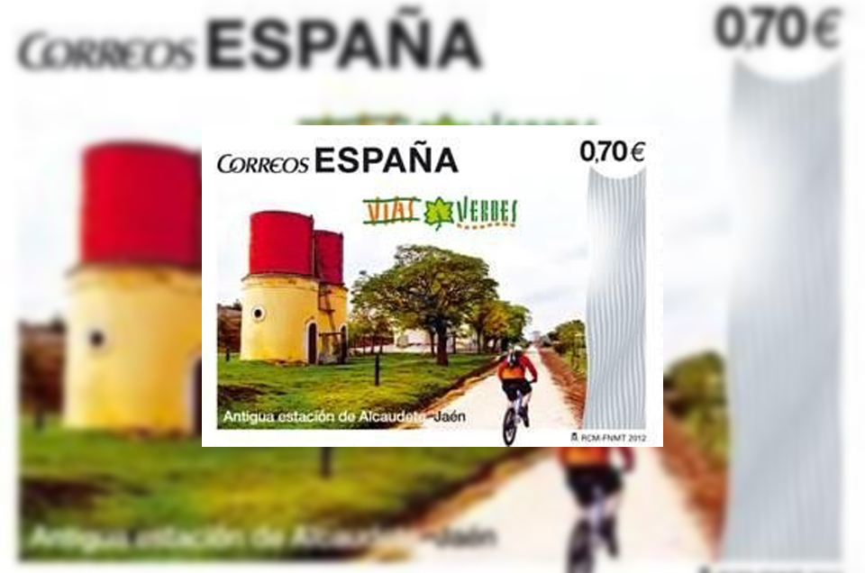 La Vía Verde del Aceite (Jaén) protagonista de un sello de Correos