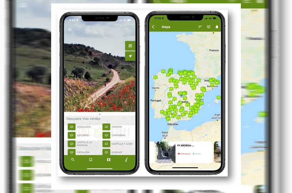 ¡Novedad! La aplicación de Vías Verdes disponible para iOS