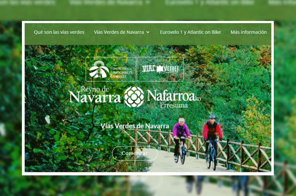 Nueva Landing page de Vas Verdes de Navarra. Siente el Efecto Navarra 
