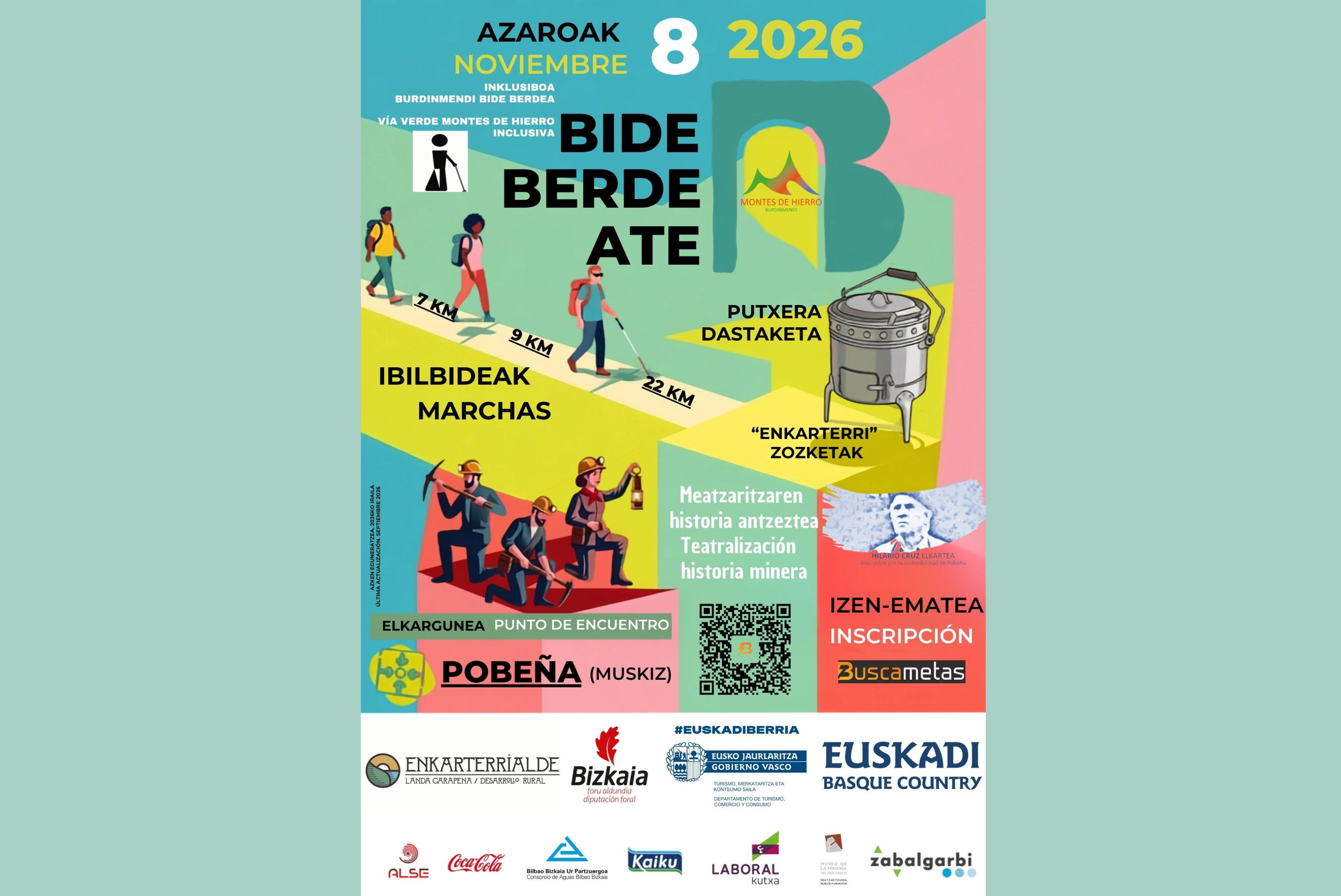 Bideberdeate: el mayor evento del año en el Camino Natural Vía Verde Montes de Hierro. Inscripciones abiertas