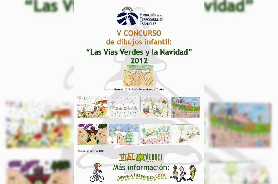 Convocado el V Concurso de dibujos infantil: las Vías Verdes y la Navidad
