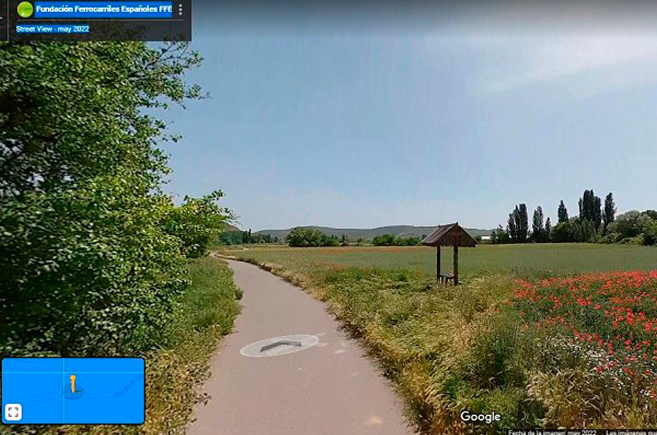 Tour virtual 360 por la Va Verde del Tajua en Google Street View