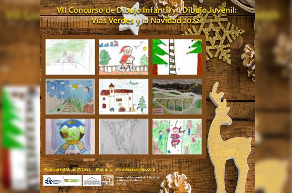 Finalistas VII Concurso de Dibujo Infantil y I de Dibujo Juvenil: las Vas Verdes y la Navidad 2022