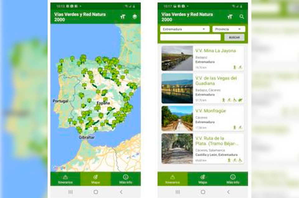 1.6 Nueva actualización de la APP de Vías Verdes