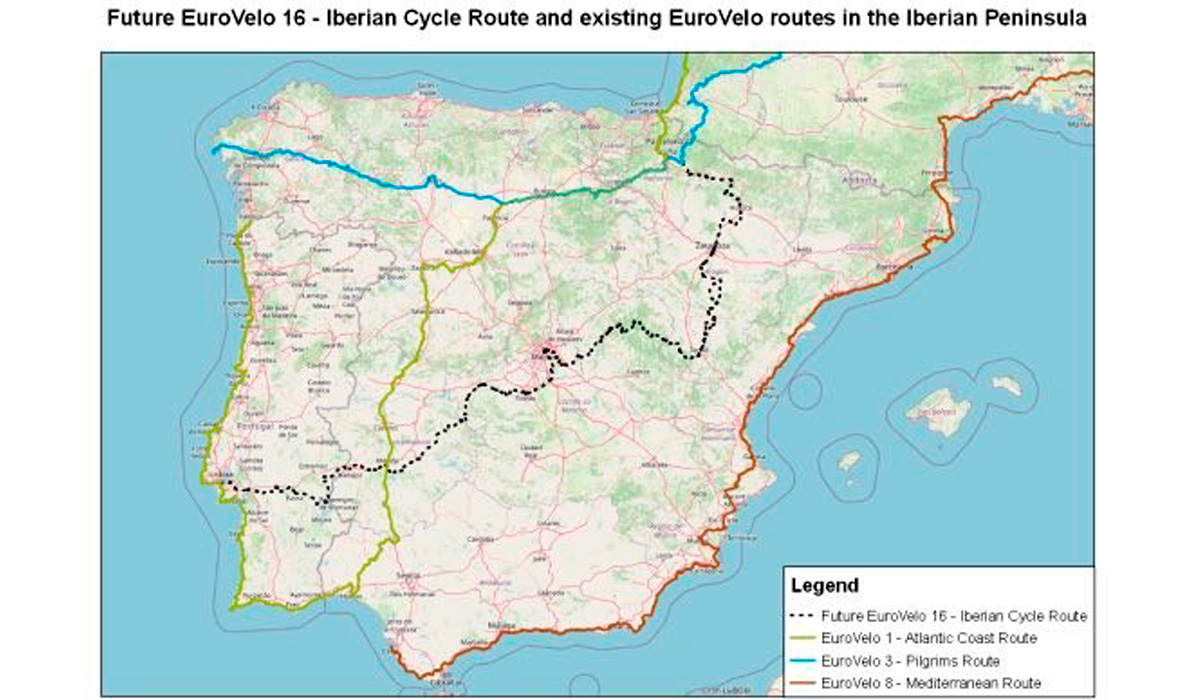 La nueva ruta EuroVelo, la Ruta Ibérica, se asentará sobre varias vías verdes