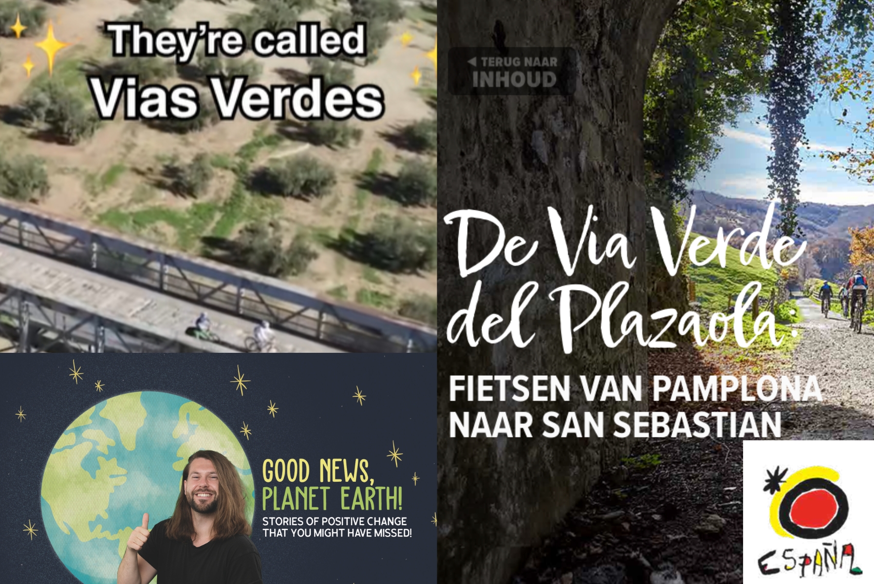 Influencers americanos y holandeses se fijan en las Vías Verdes. Más de 51.000 likes en solo unos días